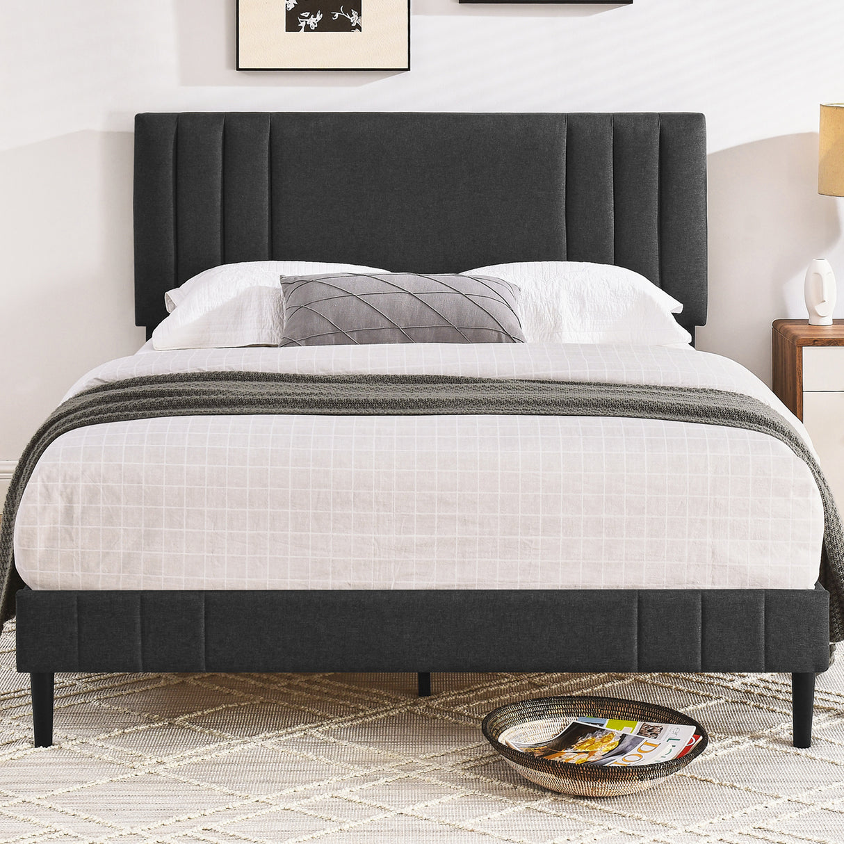 Chicago Upholstered Platform Bed Frame