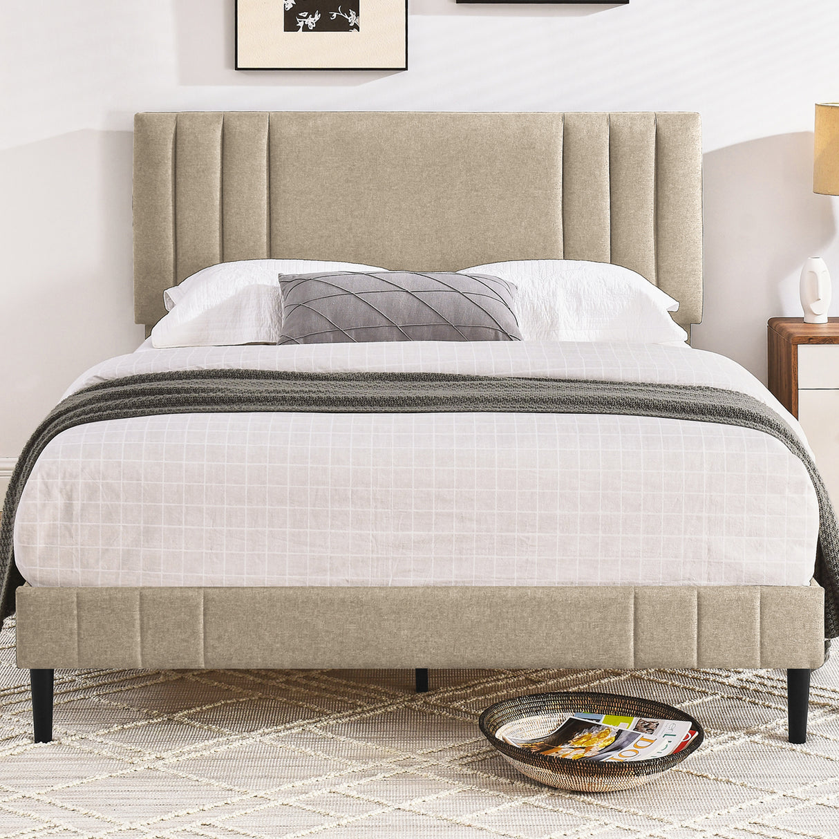 Chicago Upholstered Platform Bed Frame