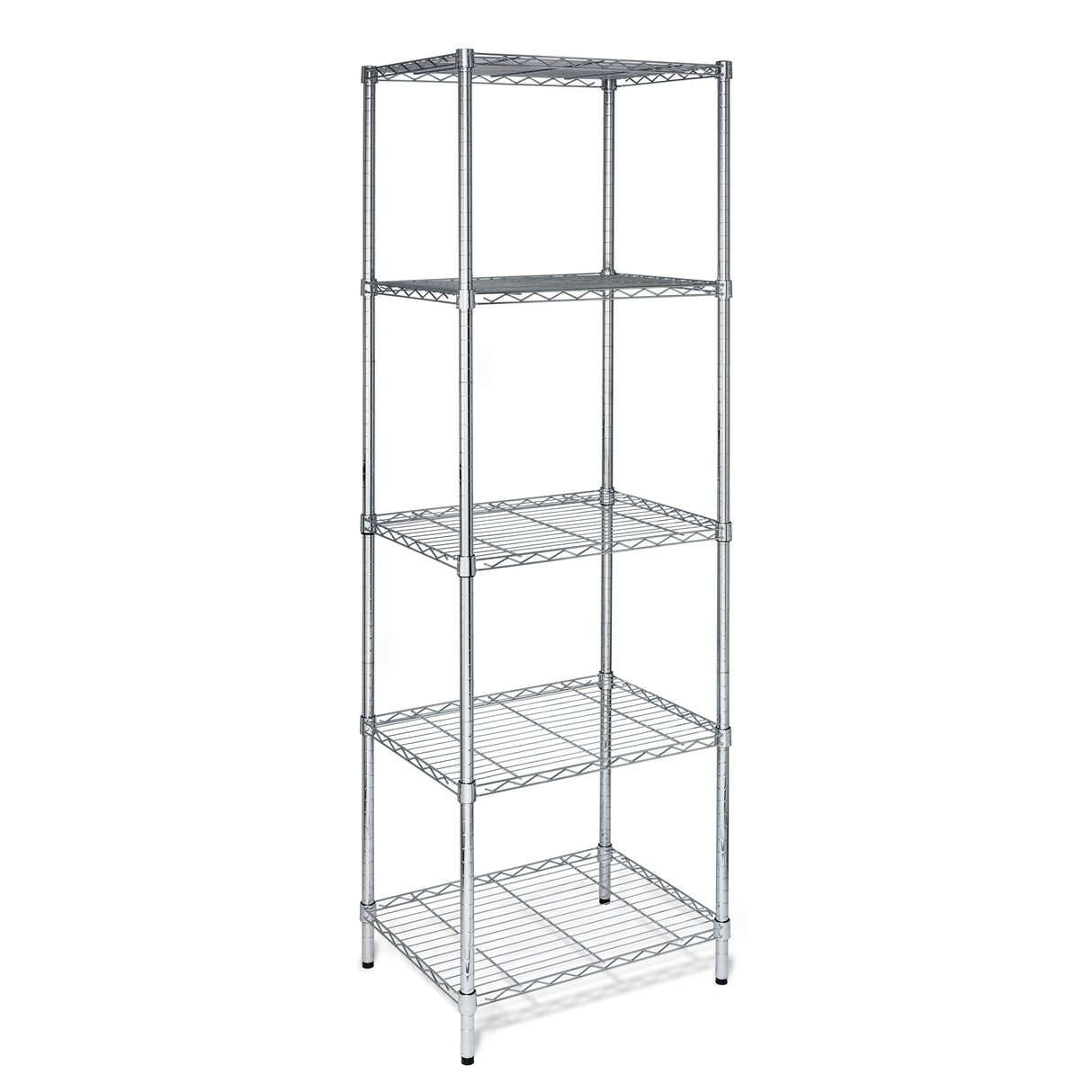 Brutis 5-Tier Heavy Duty Adjustable Shelves, Metal Storage Rack with 250-lb Shelf Capacity