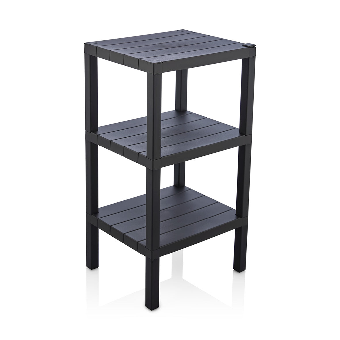 Brutis Storage Shelves- No Tools Required, Plastic Modular Shelving Unit 3-Tier Organizer