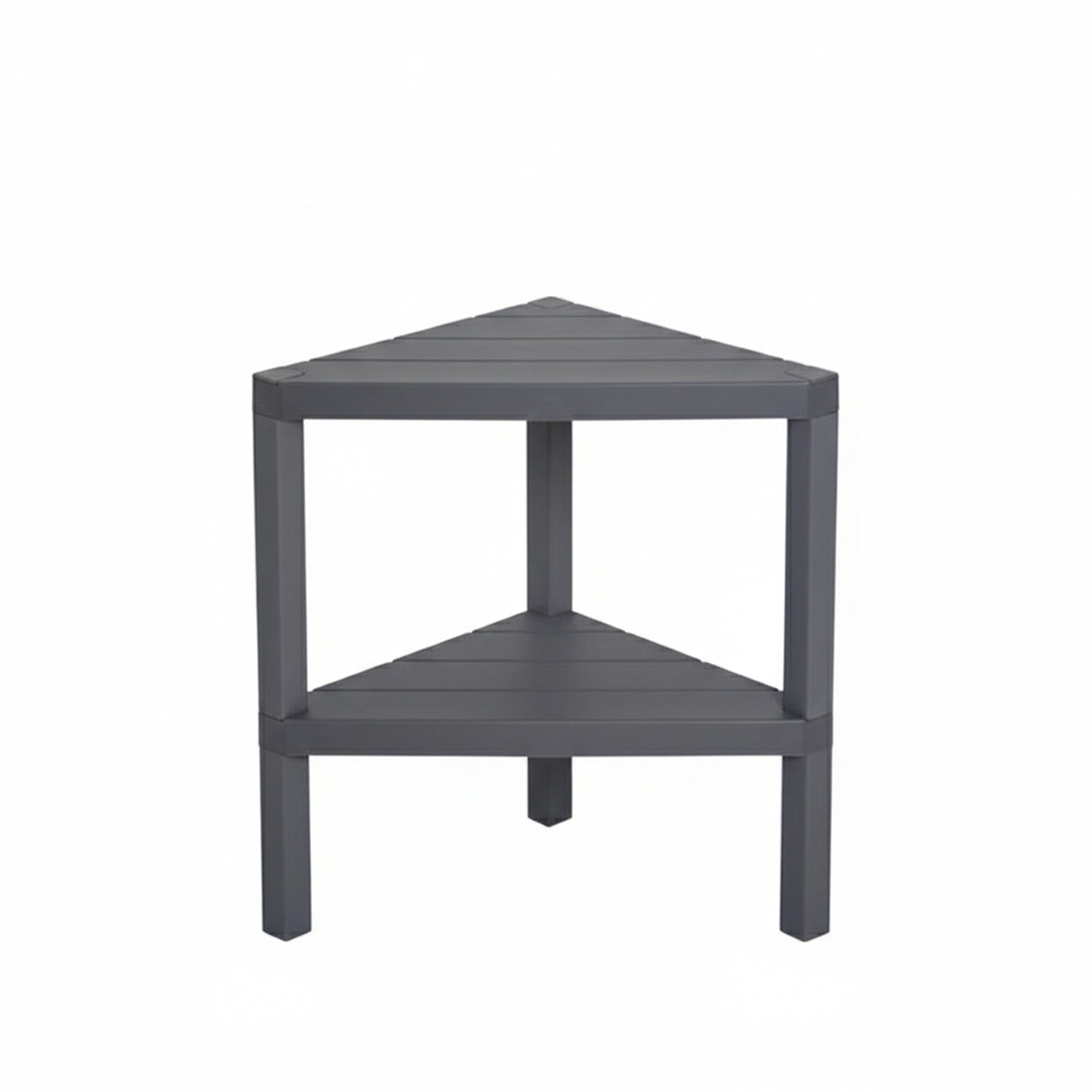 Brutis Corner Storage Shelves- No Tools Required, Plastic Modular Shelving Unit 2-Tier Organizer