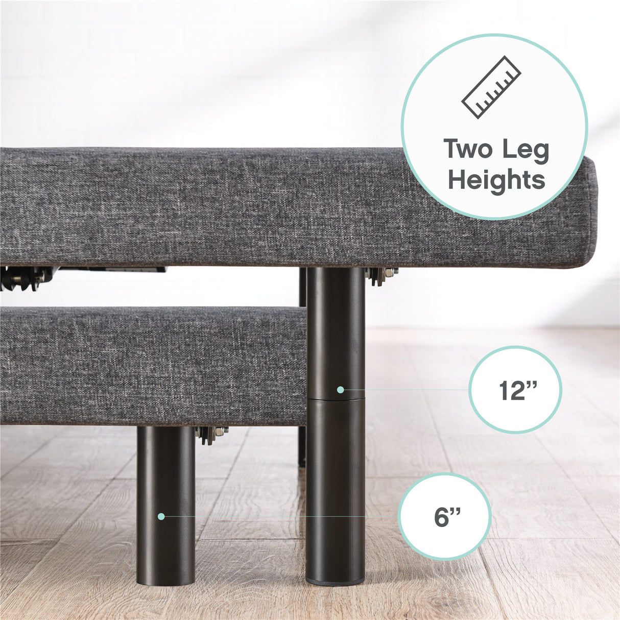 Posture Plus Upholstered Powered Adjustable Bed Base