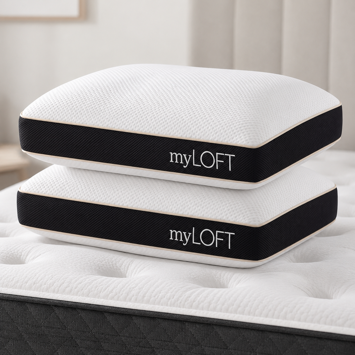 myLoft Cooling Memory Foam Pillow (2-Pack)