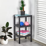 Brutis Storage Shelves- No Tools Required, Plastic Modular Shelving Unit 3-Tier Organizer