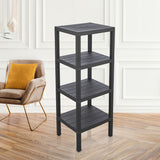 Brutis Storage Shelves- No Tools Required, Plastic Modular Shelving Unit 4-Tier Organizer