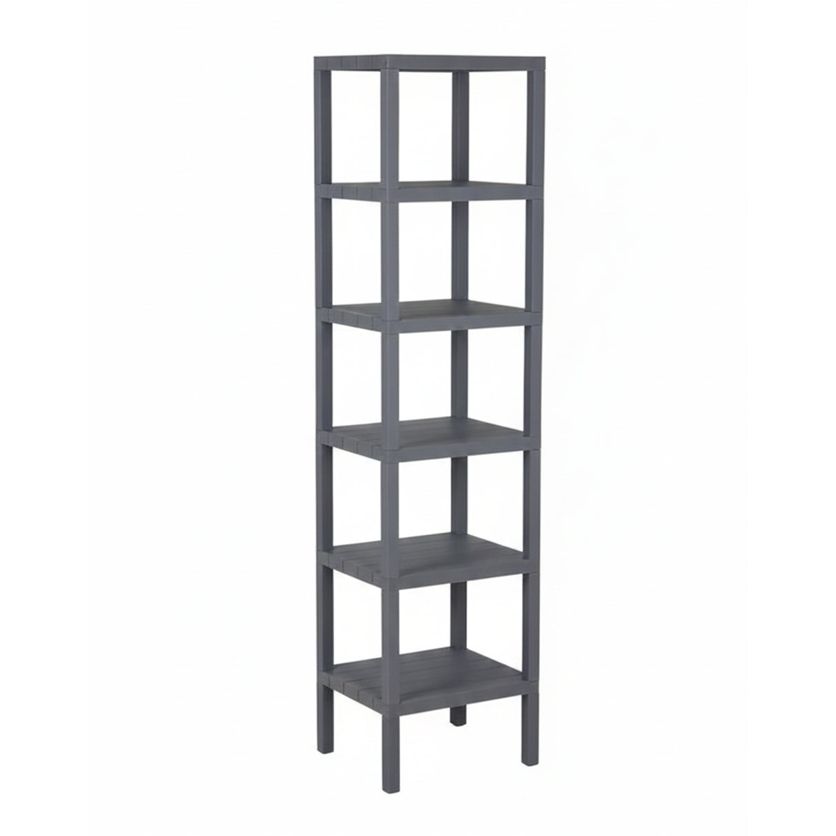 Brutis Storage Shelves- No Tools Required, Plastic Modular Shelving Unit 6-Tier Organizer