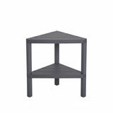 Brutis Corner Storage Shelves- No Tools Required, Plastic Modular Shelving Unit 2-Tier Organizer