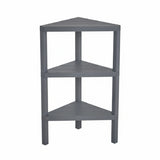 Brutis Corner Storage Shelves- No Tools Required, Plastic Modular Shelving Unit 3-Tier Organizer