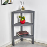 Brutis Corner Storage Shelves- No Tools Required, Plastic Modular Shelving Unit 3-Tier Organizer