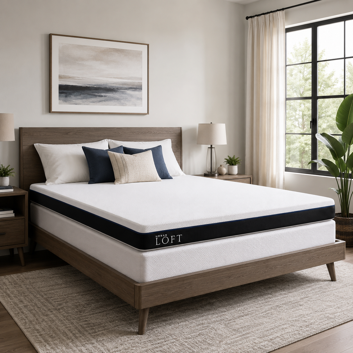 Urban Loft Cooling Memory Foam Mattress Topper