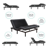 Posture Plus PX800 Upholstered Powered Adjustable Bed Base